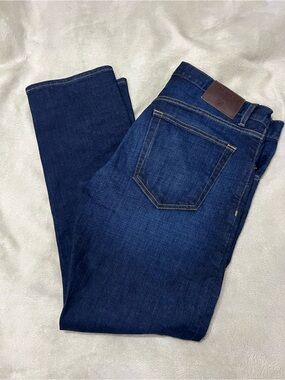 Cremieux Premium Denim Comfort Stretch Men's Straight Dark Blue Denim Jeans